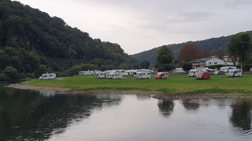 Blick auf den Campingplatz...