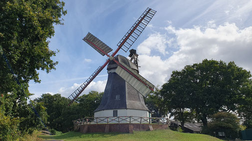 Eine restaurierte Mühle unweit Wopswede...