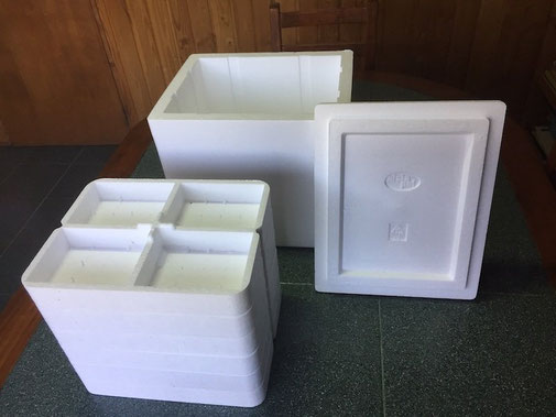 Caja de embalaje de poliestireno expandido