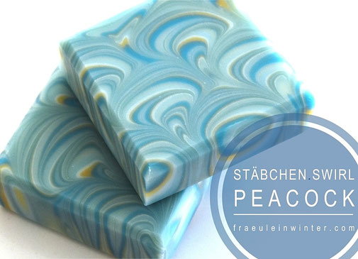 Seifenmuster: Peacock Siwrl Soap | Fräulein Winter