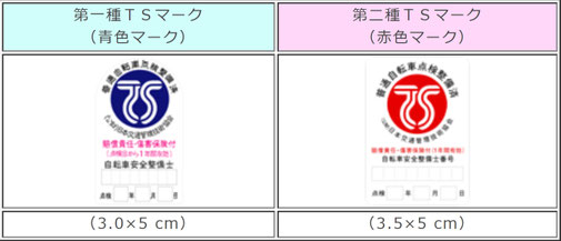 TSマーク（公益財団法人日本交通管理技術協会HPより）