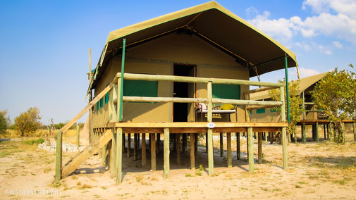 Zelte, Elephant Sands Lodge, Nata, Botswana, Afrika