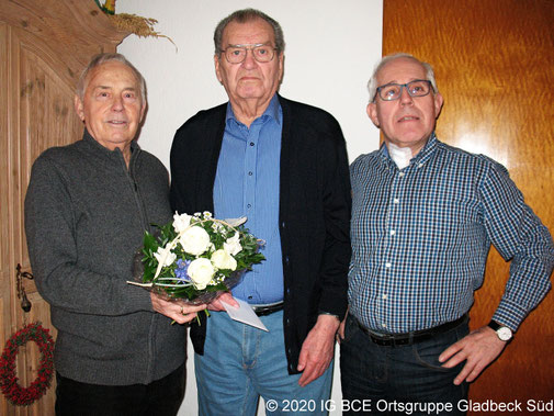 Foto: 85  Geburtstag, Erwin Radusch,  IG BCE OG Gladbeck-Süd, 2020