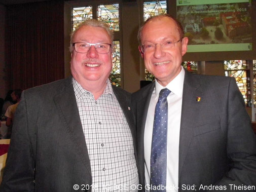 Foto: Alfons Altkemper, BM Ulrich Roland, Arbeitnehmerempfang Gladbeck 2018