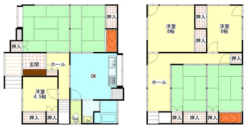 吾妻町貸家　 間取り図