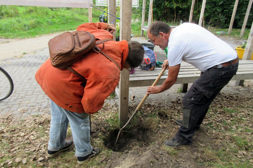 Klimplanten een plek geven op Burendag