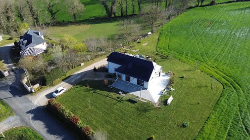 Prise de vue drone avant travail de retouche