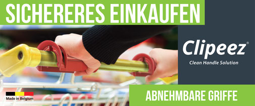 Clipeez - abnehmbare Griffe für den Einkaufswagen