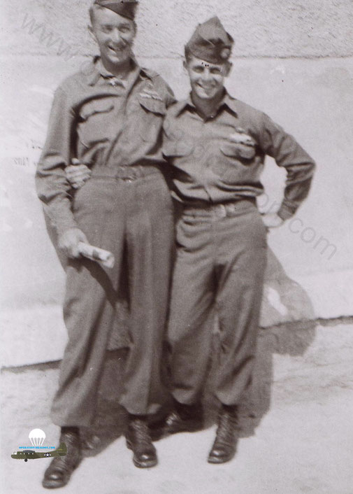 Best friends for ever : Gary DAVIS & Gene FRICE. France 1945