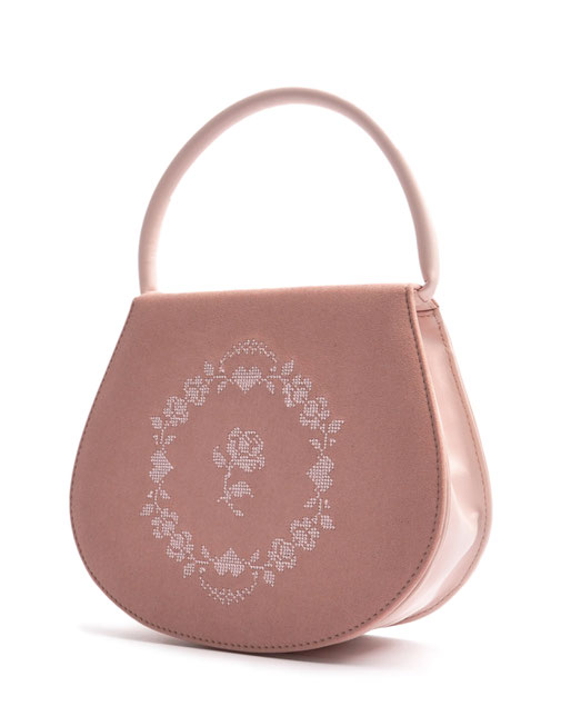  Dirndltasche Trachtentasche  aus  Leder rosa . OSTWALD Traditional Craft 