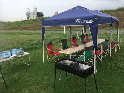淀川BBQ風景