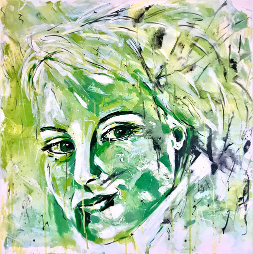 Porträt, Frauenporträt, Originalkunst, Expressionismus