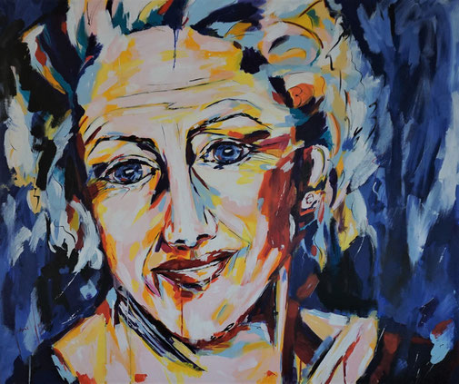 Porträt, Expressionismus, Acryl