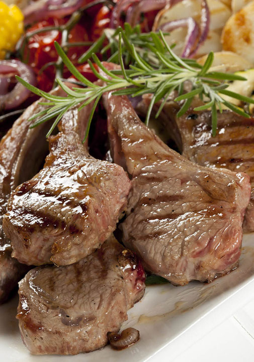 Chuletas de venado a la plancha