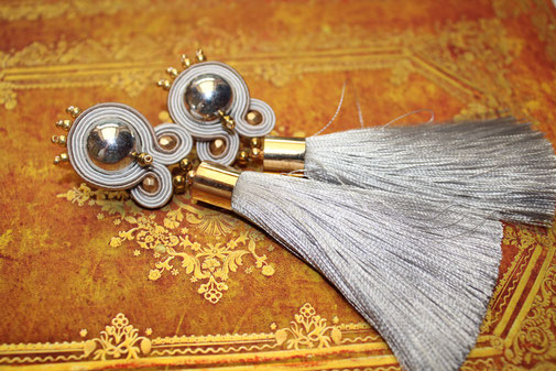 Soutache-Ohrringe Isadora Kinari Handmade Jewellery