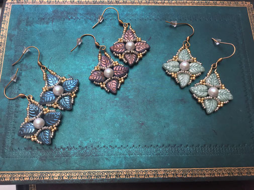 Statement-Ohrringe Lilia by Kinari Handmade Jewellery, hangemacht, Desinger Schmuck 