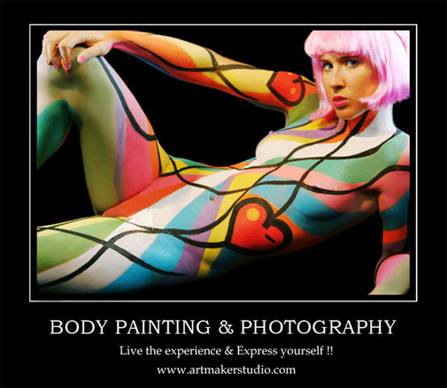 Body Painting & Photography - Maquillaje corporal y sesión de fotos para particulares