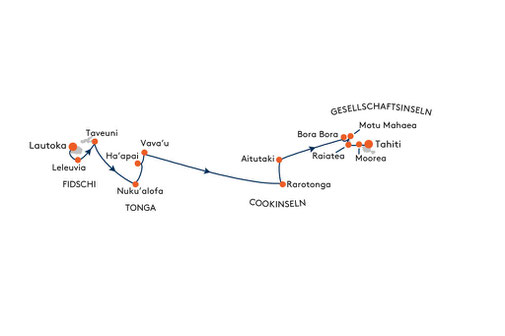 SPI2521 Reiseroute mit HANSEATIC spirit