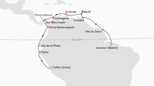 INS2705 Reiseroute mit HANSEATIC inspiration