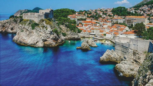 Bucht von Dubrovnik in Kroatien