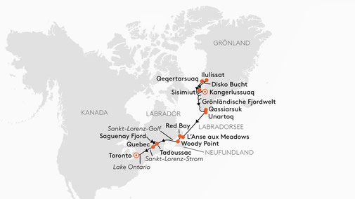 INS2713 Reiseroute mit HANSEATIC inspiration