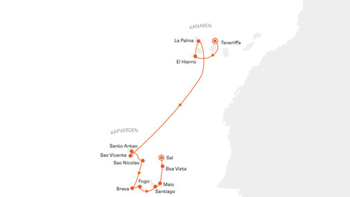 SPI2717 Reiseroute mit HANSEATIC spirit