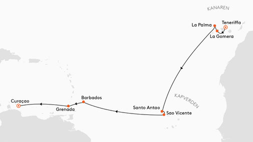 MS EUROPA 2 - EUR2526 Route