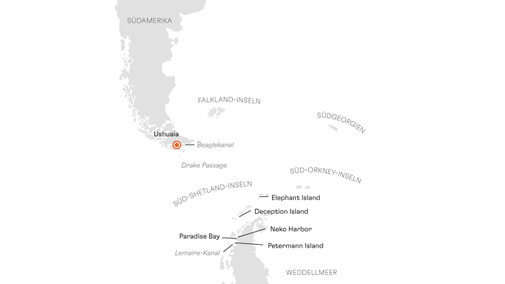SPI2719 Reiseroute mit HANSEATIC spirit