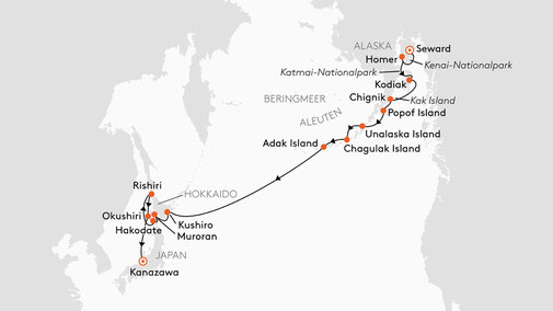 HANSEATIC spirit - SPI2518 Route