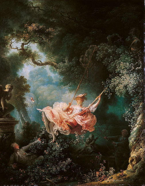 Jean-Honoré Fragonard: "Les Hasards heureux de l'escarpolette", Londres