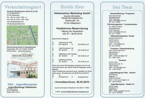 VdA Hildesheim 2010 Programm