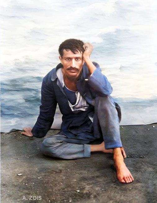 1922 : Meher Baba's photo was colourized. Courtesy of Glow International - Spring 2018