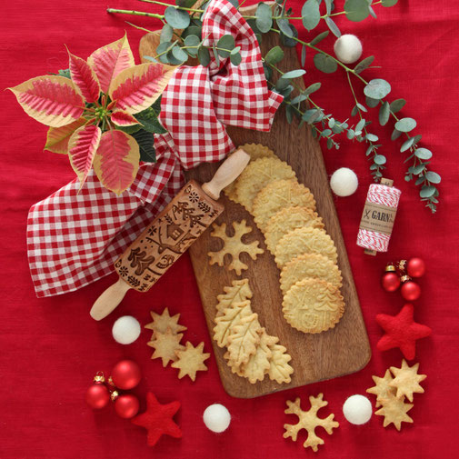 piškoti božični valjar z vzorcem reliefni valjar keksi cookies weihnachstplätzchen kekse
