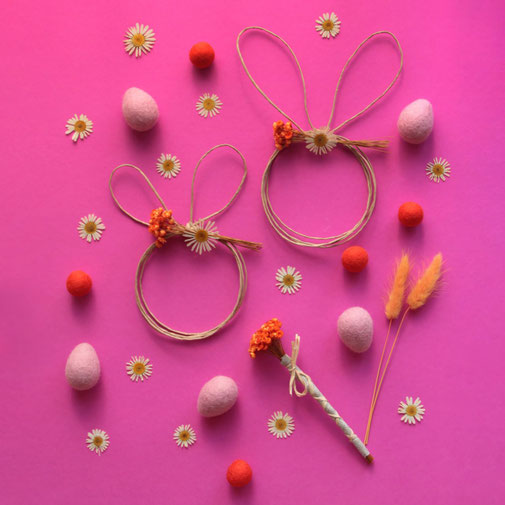 dekoracija velika noč ostern osterhase filzkugeln easter eggs felt eggs