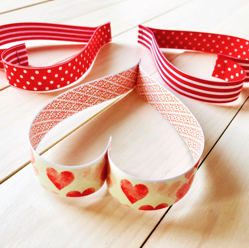 Washi trak ljubezen masking tape srček 
