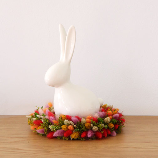 velika noč ostern osterdekoration easter wreath osterkranz osterhase trockenblumen dried flowers easterbunny spring 