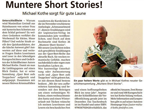 Presse, Michael Kothe, Autor aus Unterschleißheim bei München