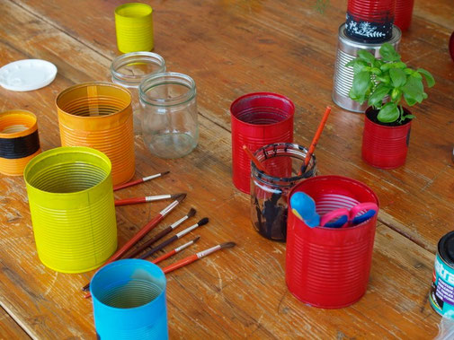 Pots en ferraille Echange de plantes d'Arvillard