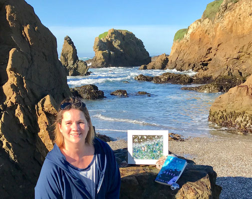 Jamie at Glass Beach