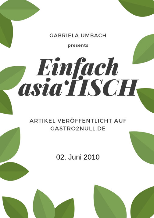 In eigenem Auftrag entdeckt, geschrieben & veröffentlicht auf gastro2null.de