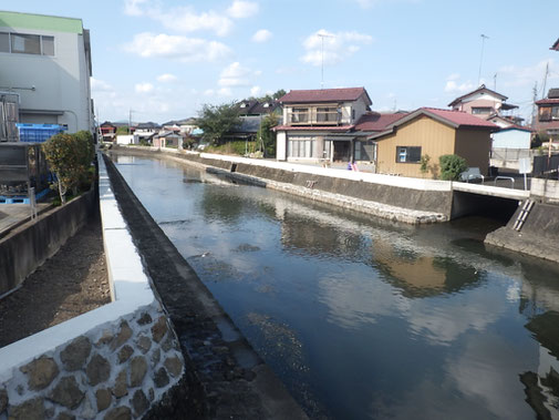 護岸工事巴波川