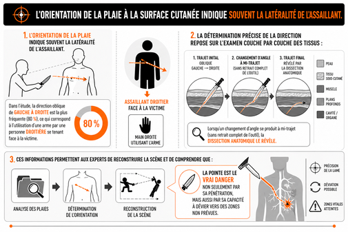 Orientation des plaies et analyse médicale