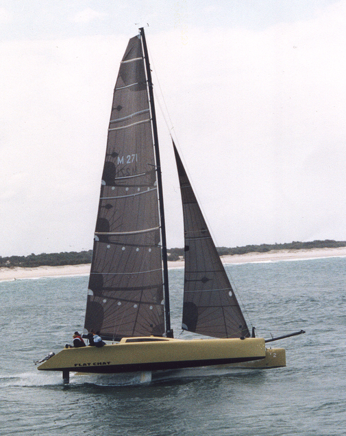Catamaran Flat chat under the command of Jamie Morris
