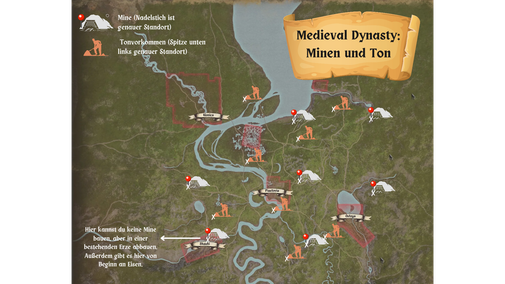 Mine Minen Ton Tonvorkommen medieval dynasty oxbow map tipps location mining clay standorte minenstandort minen finden tonstandort fundorte