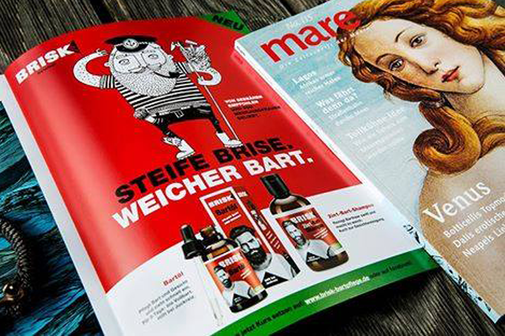 Text für eine Anzeige im Magazin Mare für BRISK Bartpflege im Auftrag von Kochstrasse – Agentur für Marken