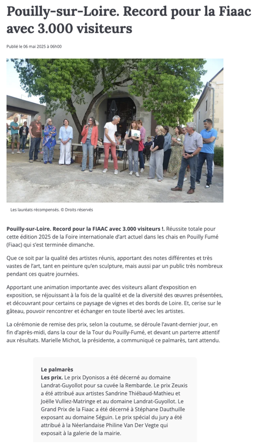 Le Journal du Centre, May 6th 2025