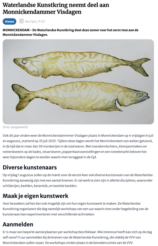 Nieuwsblad Waterland 1 juni 2025