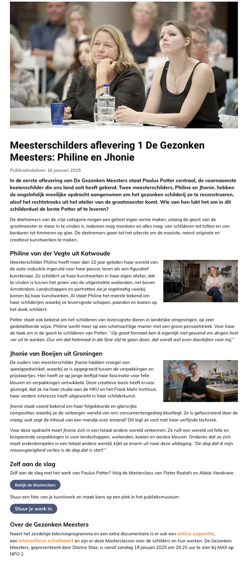 Max Vandaag 16 januari 2025