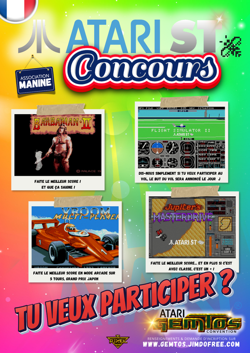 Compétition jeux ATARI ST - ATARI GEMTOS Convention 2025 (France)
