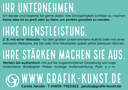 Web- und Print-Design von Grafik-Kunst.de - Carola Jacobs